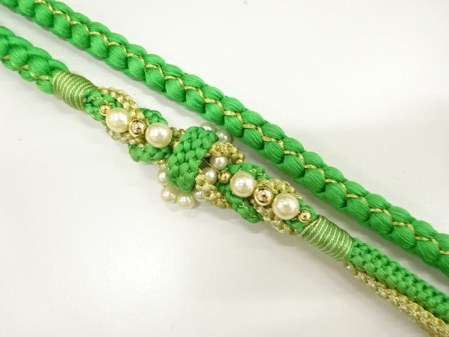 JAPANESE KIMONO / HAND-TIED OBIJIME CORD FOR FURISODE
